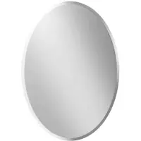 OEM Miroir de maquillage ovale sans cadre - Miroir décoratif mural argenté - Bords biseautés - Pour le salon, la chambre à coucher, la salle de bains - Design Verre HD - Installation facile - 50 x 70 cm