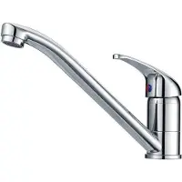 OEM Robinet de lavabo à haute pression, pivotant à 360°, chromé, 2 raccords