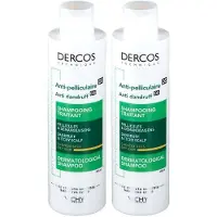 VICHY Dercos Technique Antipelliculaire DS Shampooing traitant pellicules & démangeaisons cheveux secs 2x200 ml Shampooing
