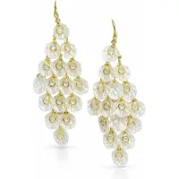 Avant Garde Boucles d'oreilles blanc