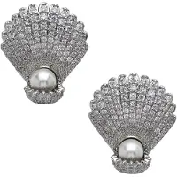 Avant Garde Boucles d'oreilles 'Aurynelle' argent