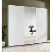 Wimex Armoire à portes coulissantes Bern, 270 cm, blanche