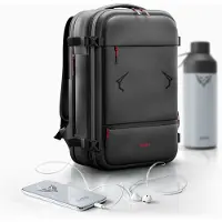 Diablo Chairs Air – Sac à dos sous vide, extensible, antivol, 40 L, noir imperméable