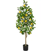 Sonstiges Citronnier artificiel 120cm en pot pour l'intérieur et l'extérieur