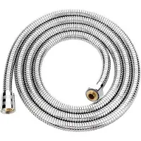 Markenlos Tuyau de douche flexible de 2,5 m en acier inoxydable, usage universel