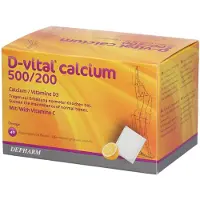 D-Vital Calcium 500/200 Orange Calcium 40 pc(s) Sachet(S)