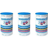 Upsa Gummies 7en1 UPSAxNourished Sommeil à base de mélatonine - Adulte - Complément Alimentaire Sans Sucres 3x30 pc(s) Gomme Aux Fruits