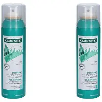 Klorane Shampooing Sec Ortie + Vitamine E 2x150 ml Crème