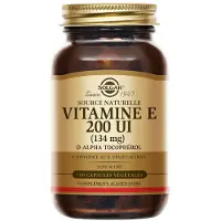 Solgar Vitamine E 200 UI - 134 mg- Antioxydant - Beauté - Stress Oxydatif - 50 capsules végétales 50 pc(s) Capsule(S) Douce(S)
