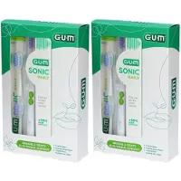 Gum Sonic Daily - Brosse à dents électrique sonique 2x1 pc(s) Brosse(S) À Dents