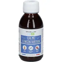 Granions Kid Bio Calme Concentration - Sirop Aux plantes Goût Fraise Cassis 125 ml Solution Orale