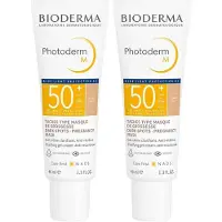 Bioderma Photoderm M Gel-Crème Clarifiant Clair SPF50+ 2x40 ml Crème