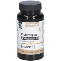 Nat & Form Nat&Form Probiotiques 12 Milliards d'UFC + Vitamines C & D 30 pc(s) Capsule(S)
