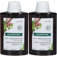 Klorane Shampoing à la Quinine & Edelweiss BIO 2x200 ml Shampooing
