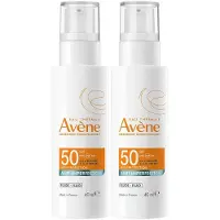 Avene Solaire Fluide Anti-Imperfection SPF50 | Usage quotidien | Très Haute Protection | Peau sensible 2x40 ml Émulsion