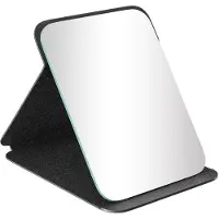 Markenlos Miroir de maquillage pliable, miroir de table portable, miroir de voyage, miroir pliable 20 × 15,3 cm, miroir de voyage pliable, miroir de maquillage pliable, pour la maison et les déplacements