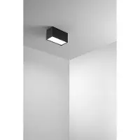 Perenz Plafonnier Led Série 8572 En Métal Et Aluminium Thermolaqué Noir Mat 20W 3000K Dimensions 10X20X11 Cm - Haute Qualité Design Moderne