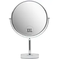 Markenlos Miroir rond, miroir de maquillage avec grossissement 3x, miroir double face avec grossissement 3x/1x pour la salle de bains, 28 cm (miroir de maquillage)
