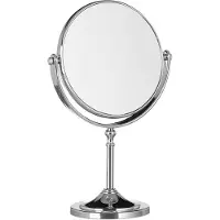 Dripio Miroir de table avec grossissement, forme ronde, dimensions 28x18x10 cm, couleur argent