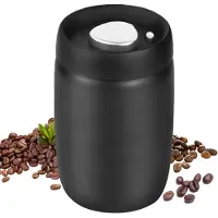 Unyqoos Boîte de conservation hermétique pour café et thé, avec pompe à vide, 1200 ml, en acier inoxydable 304 de qualité alimentaire, protège de la lumière et de l'humidité, couvercle à une main