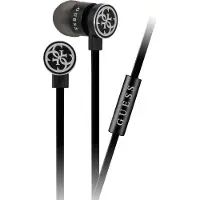 GUESS słuchawki GUEPWIBK czarno-srebrny /black&silver 3,5mm (Filaire), Écouteurs, Noir, Argent