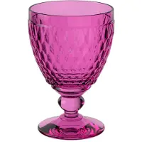 Unyqoos Verre à eau en cristal rose, 250 ml – élégant verre pour les boissons gazeuses et les boissons rafraîchissantes, compatible avec le lave-vaisselle