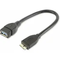 Hama Câble 54511 OTG USB-MICROUSB 3.0 0.15 m