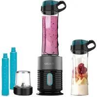 Cecotec Mélangeur à verre POWER Titanium 650 Fresh&Go Inox