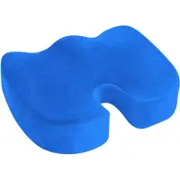 Unyqoos Coussin de siège ergonomique en mousse à mémoire de forme – soulage la pression et offre un confort optimal pour le bureau, la voiture et les fauteuils roulants, avec un revêtement respirant
