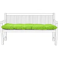Unyqoos Coussin de jardin de 150 x 50 cm, en coton – coussin résistant aux intempéries, idéal pour 3 personnes, pour banc de jardin, banc à balancier et rebord de fenêtre, design moderne
