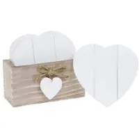 Unyqoos Ensemble de 6 sous-verres style shabby chic, 10 x 10 cm – sous-verres décoratifs avec support de rangement, protège les meubles des traces de verres