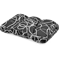 Unyqoos Coussin de sommeil orthopédique – respirant, Öko-Tex 100, doux comme de la laine, garni de microbilles, à rayures noires et blanches, lavable à 30°C