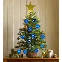 Unyqoos : Ensemble de boules de Noël incassables – 25 décorations en plastique pour l'intérieur et l'extérieur, avec des boucles de suspension