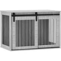 PawHut Cage pour chien pour la maison, niche avec entrée, pour chiens de moins de 30 kg