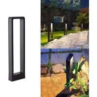 Alpinaluz Borne LED 10 W pour allées, lampadaire d'extérieur, IP65, 65 cm, lumière chaude 3000 K, idéale pour les terrasses
