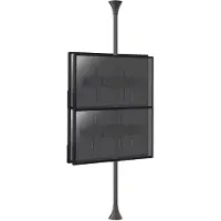 KIMEX Support sol-plafond pour 4 écrans TV back to back 32'' - 75'' - Vesa max 600x400