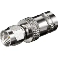 Goobay SMA Stecker auf BNC Buchse für RG 174/U Kabel (Bulk)