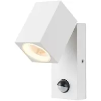 Azzardo AZ4697 Applique murale d'extérieur GORAN SENSOR avec détecteur de mouvement, blanche