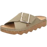 Rohde : Sandales d'été pour femmes en cuir nubuck avec plateforme, modèle Alassio 6220, taille : 42 EU, couleur : vert