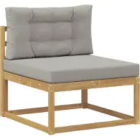 vidaXL Ensemble de salon de jardin 8 pièces, blanc et gris clair