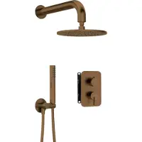 Deante Concealed Shower Set With Mixing Box And Head Bxyycqsm Doré
