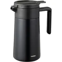 Hario Pichet isotherme à double paroi avec revêtement en céramique, 800 ml – blanc