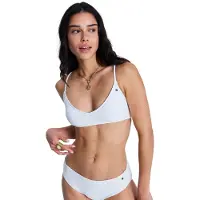 Roxy Island Athletic Bralette Bikini Top Blanc M Femme