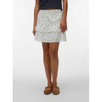 Vero Moda Jupe 'VMTrine' bleu clair / bleu foncé / olive / blanc