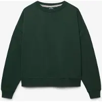 Superdry pour femme. W2012565A Sweat Essential Logo vert (S), Casuel, Coton, Manche longue