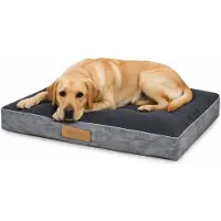 Dogeste Matelas pour chien 110x90 cm taille XXL – gris