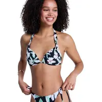 Roxy Essentials Pt Molded Fixed Triangle Bikini Top Noir S Femme