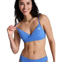Roxy Essentials Sd Wrap Bralette Bikini Top Bleu XL Femme