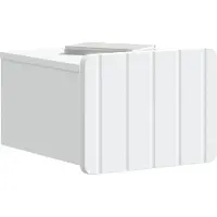 vidaXL Cabinet de chevet mural 2 pcs Blanc 33 x 34,5 x 24 cm