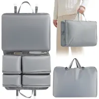 Unyqoos Ensemble d'organisateurs de voyage 7 en 1 – Sacs de rangement avec 7 compartiments pour vêtements et accessoires, pochettes d'organisation pour valises et pour un usage quotidien